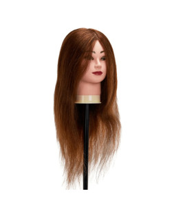 Εκπαιδευτική κούκλα κομμωτικής 100%  Φυσικό μαλλί 65cm